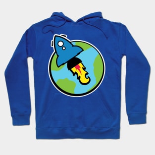 Rocket And Planet Hoodie